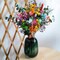 Wildflower Spring Flower Bouquet 100% Natural Dired Flower Colorful Babys Breath Daisy Dry Floral Arrangement for Vase, Home, Office Decor, Wedding Table Centerpiece, Farmhouse Rustic Decor